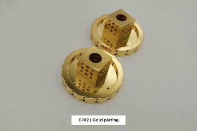 CNC machined copper part