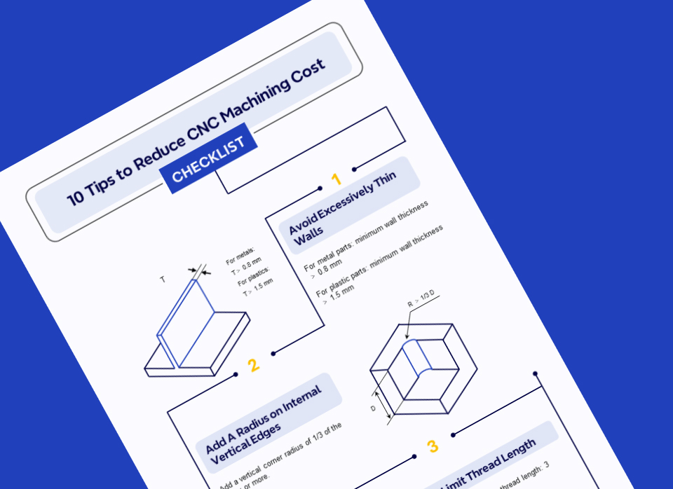 CNC machining cost reduction checklist