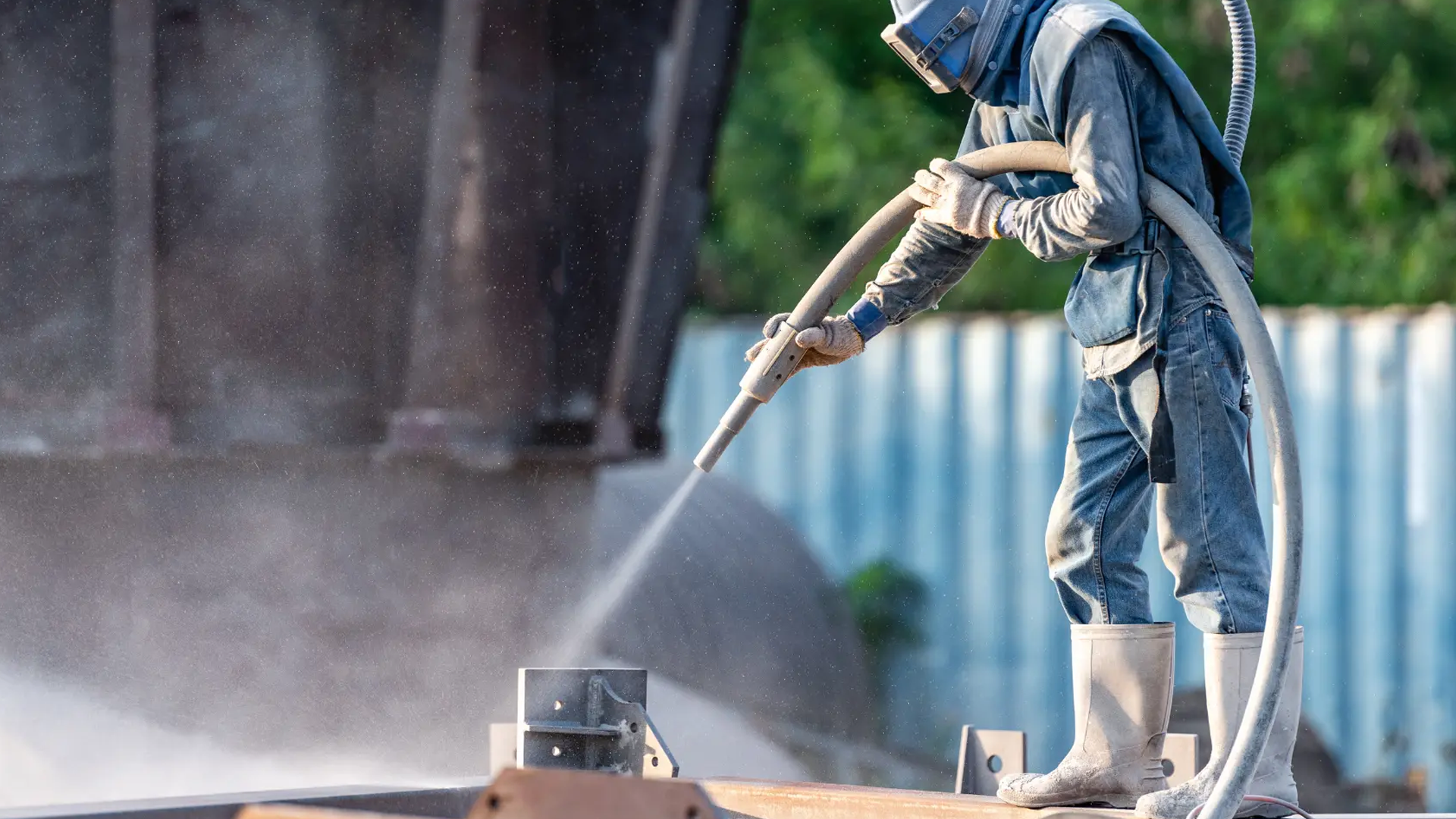 sand blasting process